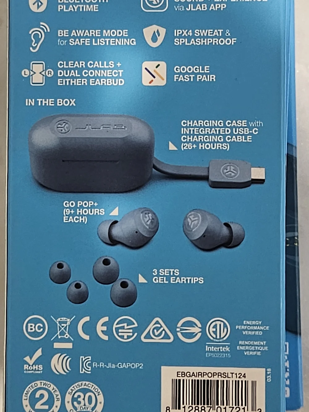 Go Pop+ True Wireless Earbuds in Teal Packaging (Set of 4)